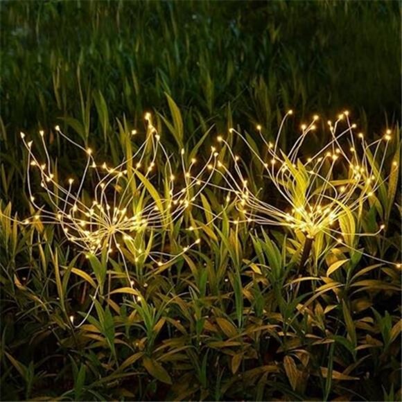 Garden-Decorative-Lights, Solar Firework Lights 105 LED-Powered 35 Copper Wires - Picture 7 of 7
